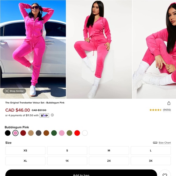 Fashion Nova Pants - 2/10$ NWT Fashion Nova Velour Set (top and bottoms)